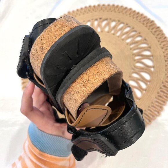 Zara Technical Sport Sandals Size EU 40 Black Tan Strappy - Picture 7 of 14